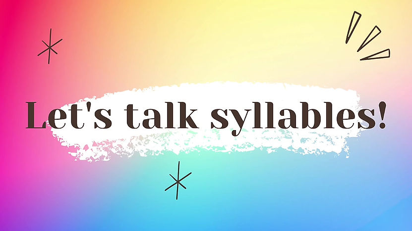 Syllable Types